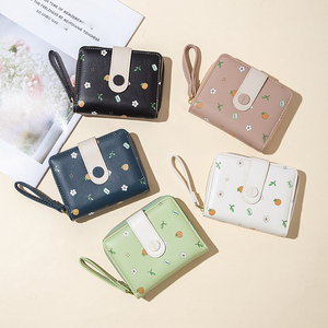 New Flower Girls <b>Wallet</b> Short Zipper Coin Purse Plant <b>Wallet</b> Fashion Versatile Purse for Women Cute <b>Wallet</b> - Product Image 1