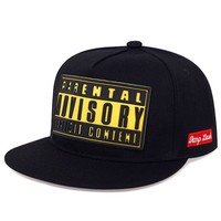 Topi Snapback Unisex Katun Gaya Jalanan Hip-hop RongGuang Terbaru