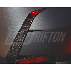Carbon Fiber Rear Bumper C-Blades Canard Fins For Infiniti Q60 2016-2022 - Product Image 4