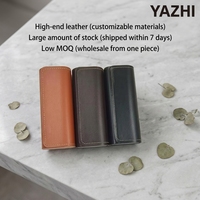 Boîte de rangement à couvercle rabattable YAZHI pour lunettes de soleil, étui à lunettes de soleil en PU, étuis à lunettes de luxe, emballage personnalisé, rectangle, semi-rigide
