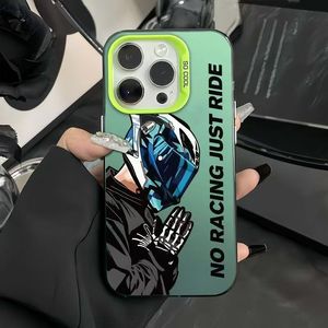 <span class=keywords><strong>Coque</strong></span> de téléphone portable pour homme, style <span class=keywords><strong>moto</strong></span>, argentée, pour <span class=keywords><strong>iPhone</strong></span> 16 Plus 15 Pro Max 14 13 <span class=keywords><strong>12</strong></span> 11, IMD transparente, antichoc, protection arrière - Product Image 4