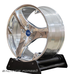 Jantes en alliage forgé BALANCE 6061-T6 de 17 à 19 pouces, sur mesure pour SAAB <span class=keywords><strong>93</strong></span>/9-3/9-5, design à cinq branches, finition polie - Product Image 3