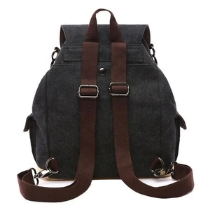 Zaino da donna in tela Vintage all'ingrosso alla moda per scuola impermeabile e zaino da viaggio all'aperto con servizio personalizzato - Product Image 3