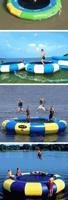 Toboggan aquatique gonflable en maille PVC laminée personnalisé pour enfants, avec boule roulante d'extérieur et jouet toupie (diamètres 2-3,5 m)