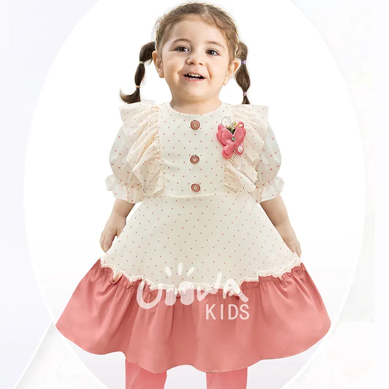 Venta directa de fábrica Vestido de verano para niños Vestidos elegantes de estilo princesa para bebés para niñas