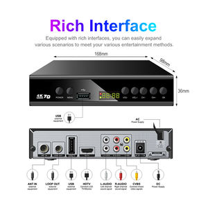 กล่องรับสัญญาณดิจิตอล DVB-T2 HD 1080P พร้อมตัวถอดรหัส H264 และตัวปรับสัญญาณ รับประกัน 12 เดือน สำหรับโทรทัศน์ภาคพื้นดิน - Product Image 5