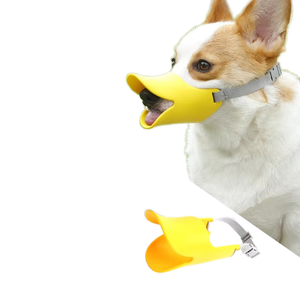 Museruola per Cani Ecologica a Becco d'Anatra in Silicone, Anti-Morso, Comoda, Traspirante, con Corda Regolabile Anti-Fuga, Direttamente dalla Fabbrica - Product Image 1