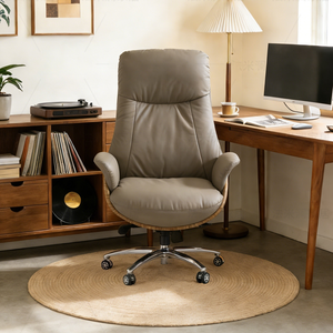 Chaise de bureau ergonomique pour le jeu avec repose-pieds, chaise pivotante à dossier haut pour le jeu sur PC et le travail - Product Image 2