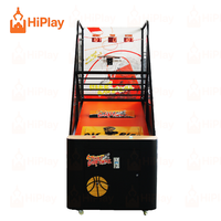 Machine d'arcade de basket-ball commerciale à monnayeur, machine de jeu de tir de basket-ball d'intérieur pour centre de jeux