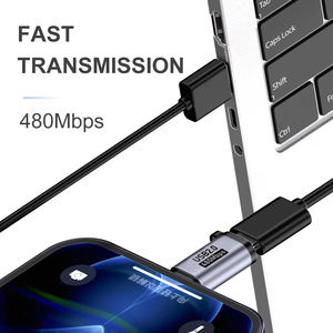 Çoklu USB tip C adaptörü alüminyum alaşım tipi C USB-C erkek veri transferi USB 2.0 dişi adaptör OTG fonksiyon konektörü - Product Image 2
