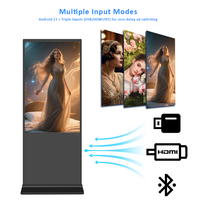 Écran tactile publicitaire 4K personnalisé de 43/49/55 pouces, moniteur LCD interactif sur pied pour intérieur, kiosque numérique pour centre commercial
