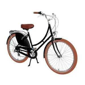 Fabrik preisgünstiges vintage 26-zoll erwachsenenfahrrad mit shimano 7-gang unisex-fahrrad alter stil oma-fahrrad für junge leute