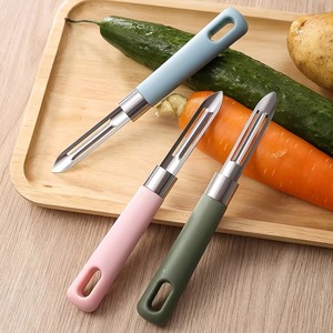 Stainless Steel Peeling Knife, Household Fruit and Vegetable <b>Peeler</b>, Potato, Cucumber, <b>Apple</b> Peeling Knife, Multi-Functional Non - Product Image 1