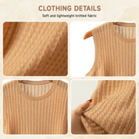 Gilet pull sans manches en cachemire à col rond pour femme, tricot torsadé, idéal pour l'automne – Fabricant OEM/ODM en gros