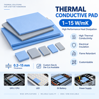 Bantalan silikon Insulator lembaran termal insulasi listrik sil-pad untuk IGBT lembar silikon MOSFET untuk CPU LED GPU MOS