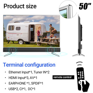 Téléviseur Android 50 <span class=keywords><strong>pouces</strong></span> avec barre de son intégrée, système de cinéma maison, haut-parleurs 40W, 1,5 Go de RAM, 8 Go de stockage, WebOS 3.0, Smart <span class=keywords><strong>TV</strong></span>, 12V 24V DC, <span class=keywords><strong>TV</strong></span> pour voiture et <span class=keywords><strong>camping</strong></span> - Product Image 4