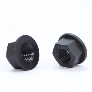 Paquete de 10 Tuercas Hexagonales de Nylon Negras y Blancas M3-M12 con Cabeza Hexagonal de Plástico Antideslizante, Estándar DIN6923 - Product Image 2