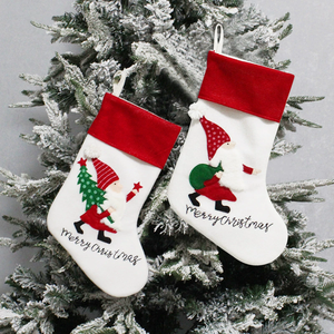Bas de lin d'<span class=keywords><strong>hiver</strong></span> personnalisés HB-375 grande <span class=keywords><strong>chaussette</strong></span> de Noël en feutre - Product Image 3