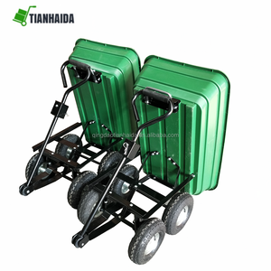 Carretilla de Jardín Multifuncional, Remolque de Cuatro Ruedas, Camión de Volteo de Plástico - Product Image 5