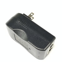 Adaptador RJ45 Power Over Ethernet (PoE) de 100-240 Vca a 48 V 0.5A Gigabit, Inyector PoE Pasivo para Cámaras Inalámbricas, Switch de Red y Puntos de Acceso (AP)