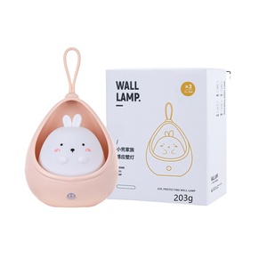Popular Usb Sweet Bunny Rabbit Baby Night Light PIR Sensor Lámpara de pared colgante para niños Dormitorio Night Baby Nursery Lámpara Bonito regalo - Product Image 2