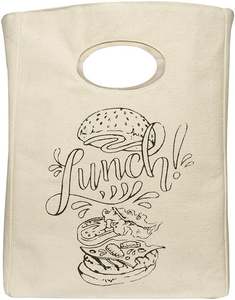 Meilleur sac à lunch en toile de coton Fourre-tout à lunch en coton biologique Fourre-tout à collation biologique réutilisable - Product Image 2