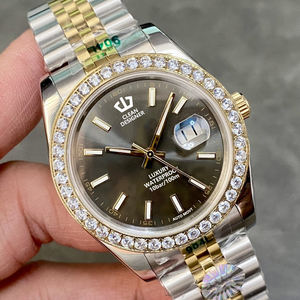 Orologio di Lusso <span class=keywords><strong>da</strong></span> <span class=keywords><strong>Uomo</strong></span> con Lunetta in Moissanite e Diamanti VVS1, Acciaio Inossidabile 904L, Impermeabile, Movimento 3235, <span class=keywords><strong>Orologi</strong></span> Meccanici <span class=keywords><strong>Automatici</strong></span> - Product Image 5