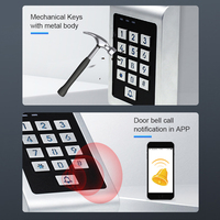 SZMYQ Tuya Smart Home Product Système de contrôle d'accès automatique WiFi par clavier RFID, accès à distance, mots de passe temporaires, étanche IP66