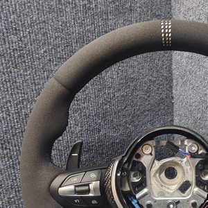 Volante Deportivo de Cuero de Ante <span class=keywords><strong>M</strong></span> para BMW F30 F34 F35 F10 F15 F36 F20 F22 F25 F32 F80 F86 M3 M4 M5 X5 E60 E70 E90 E91 - Product Image 5