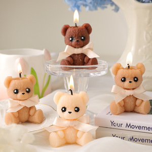 Girly Style Simulation Teddy Bear Aroma <b>Candle</b> Cute Bear Scent <b>Candle</b> Premium Fragrance Ornament Holiday Souvenir <b>Gift</b> - Product Image 5