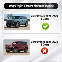 Panier de toit arrière pour Ford Bronco 2021-2025 4 portes Hardtop