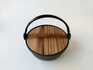 Marmite à Sukiyaki en fonte pré-assaisonnée, mini-marmite en fonte antiadhésive pour le camping et les activités de plein air - Product Image 3