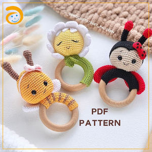 Baleine Tortue Hippocampe Bébé <span class=keywords><strong>Hochet</strong></span> Crochet Jouet Cloches Nouveau-Né <span class=keywords><strong>Montessori</strong></span> Anneaux Éducatifs En Bois Bébé PlusToys - Product Image 5