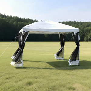 Parasol pliable 3*3 abordable, anti-insectes et ventilé pour jardins ou parcs, idéal pour les pique-niques et le thé de l'après-midi - Product Image 2