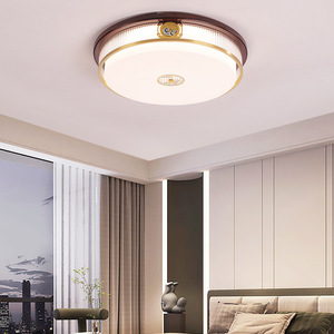 Chinese Style All Copper <b>Ceiling</b> <b>Light</b> <b>Led</b> Living Room Dining Room Main <b>Light</b> 9003 Hardwired Switch Control - Product Image 3