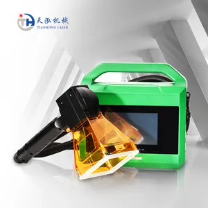 Small Handheld Fiber Laser Logo Marking Machine For Metal Plastic Engraving