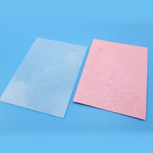 Kundenspezifische 3D-Gravur-Folder für die Kartenherstellung Gravurmaschine Vorlage DIY Kunststoff-Gravur-Stensil Papier Karte Dekoration