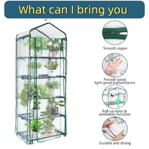 Couverture de <span class=keywords><strong>serre</strong></span> en PVC transparent à 5 couches, adaptée aux plantes horticoles, antigel et coupe-vent - Product Image 3