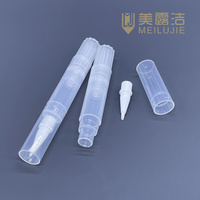 Stylo cosmétique vide en plastique de 4 ml avec embout pinceau pour l'élimination des taches liquides acides, soin de la peau, étiquetage