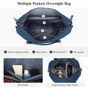 Wholesale Travel <b>Bag</b> Weekender <b>Bags</b> Carry on <b>Overnight</b> <b>Bag</b> with Wet Pocket - Product Image 4