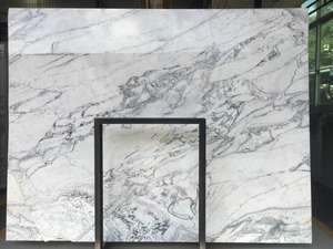 Azulejo de suelo de mármol pulido Losas de mármol Piaget Yagga Losa y azulejos naturales Royal Platinum White Losa de mármol grande - Product Image 4