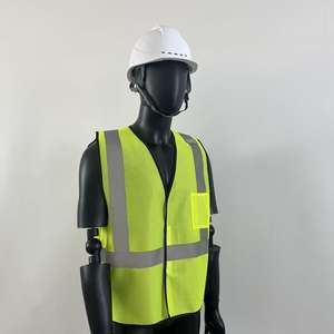 Inşaat işçileri için özel Logo yansıtıcı güvenlik yelek yansıtıcı yelek şantiye tulum - Product Image 2