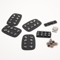 Teclado de Silicona con Iconos Impresos Personalizados, Botones de Goma Multifunción para Ensamblaje de Control Remoto Inalámbrico