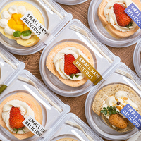 Vente directe des fabricants de boîte d'emballage pour rouleaux de gâteaux ronds boîte d'emballage alimentaire transparente jetable en plastique conteneur d'emballage West Point