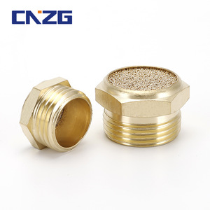 Silencieux à tête plate tout en cuivre BSLM-M5 01/2/3/4/6 points avec connecteur pneumatique, dispositif de réduction du bruit - Product Image 5