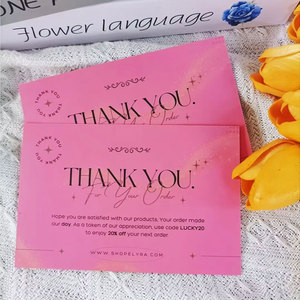 Biglietto <span class=keywords><strong>di</strong></span> Benvenuto Personalizzato per Hotel con Logo, Carta Offset, Libretto 'Grazie' con Stampa in Lamina, Goffratura Lucida e Serigrafia Aziendale - Product Image 3