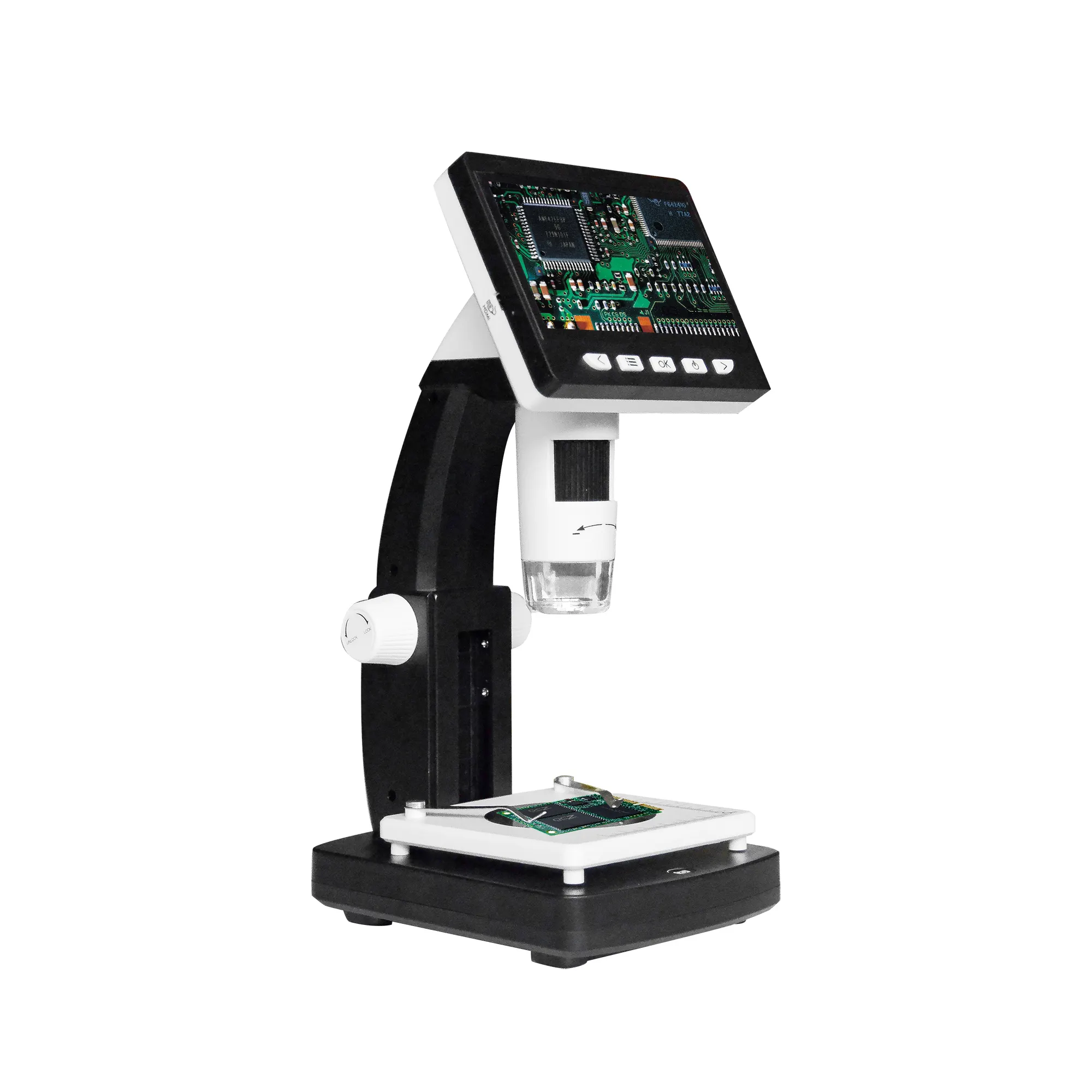 Aleezi microscópio digital, microscópio dental de laboratório 1000x 2mp 306