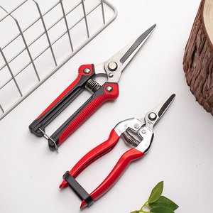 Lu Ban Garden Shears Set Red Stainless Steel Bypass Pruner Grafting Trimming 10-20 Mm For Home Use - Product Image 1