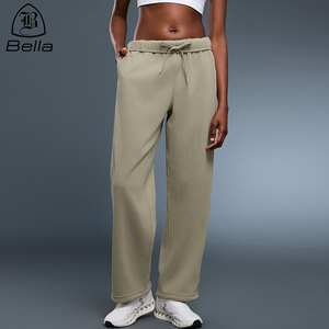 Pantalons larges décontractés à taille haute sur mesure pour femmes, doublés en polaire, chauds, pour la <span class=keywords><strong>randonnée</strong></span>, les sports <span class=keywords><strong>de</strong></span> plein air - Product Image 1
