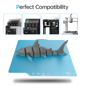 Plaque de construction Panda bleu glacier 350*350mm tôle d'acier magnétique double face PEI pour imprimante 3D Bambu Lab CR-10 <span class=keywords><strong>Sidewinder</strong></span> X1 <span class=keywords><strong>X2</strong></span> - Product Image 3